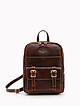 Рюкзак в винтажном стиле из коричневой кожи  Folle