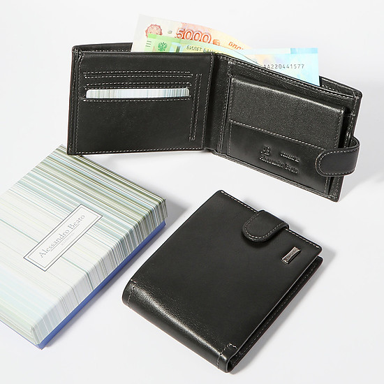 Кожаный бумажник с отделом для документов  Alessandro Beato