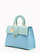 Голубая сумка-портфель из экокожи  Alex Max