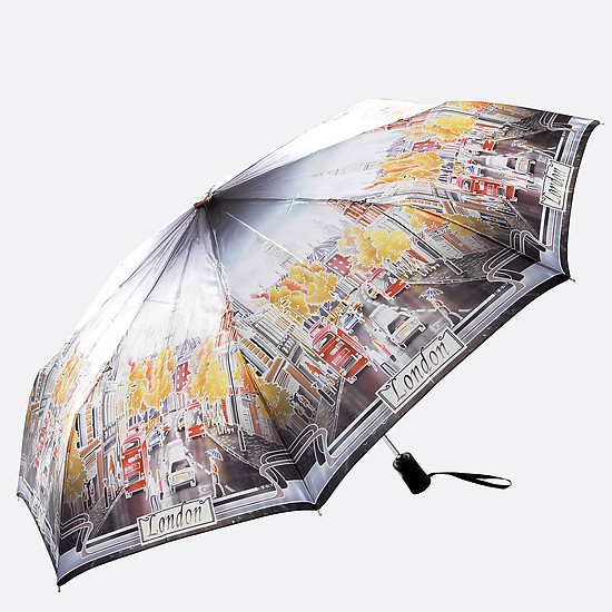 Складной зонт с городским принтом  Tri Slona