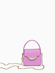 Фиолетовая мини-сумка сэтчел из экокожи с цепью-ремешком  Alex Max