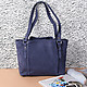 Классические сумки KELLEN 1370 nubuck blue