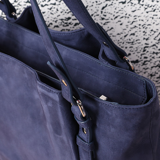 Классические сумки Келлен 1370 nubuck blue