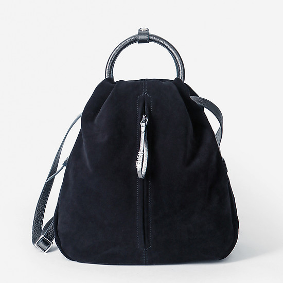 Замшевый рюкзак в темно-синем оттенке  KELLEN