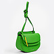 Ярко-зеленая сумочка на плечо Perla  Cromia