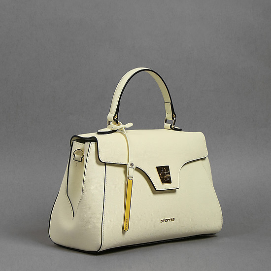 Светло-лимонная классическая сумка Mina  Cromia