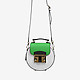Белая круглая сумка кросс-боди с яркой деталью It Saffiano  Cromia