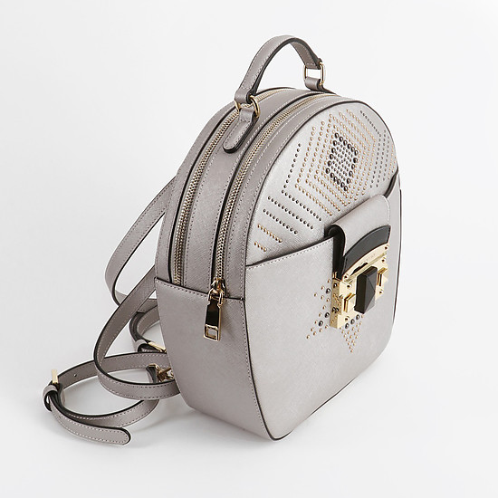 Кожаный рюкзак-трансформер в овальном дизайне It Punky  Cromia