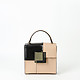 Миниатюрная квадратная сумочка из гладкой кожи  Cromia