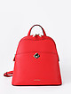 Элегантный рюкзак из красной кожи со съемными лямками  Cromia