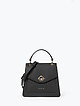Небольшая черная сумочка-сэтчел Mina из плотной кожи  Cromia