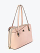 Форматная сумка из пастельно-розовой кожи в ассиметричном дизайне с ручками на плечо  Cromia
