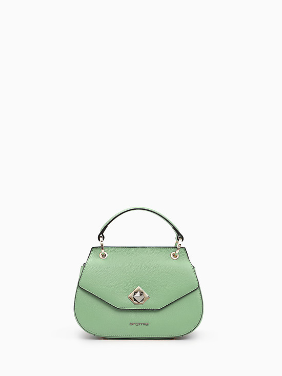 Небольшая сумочка-сэтчел Mina из мятно-зеленой кожи  Cromia