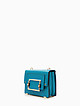Прямоугольная сумочка кросс-боди FAIRY из ярко-голубой кожи  Cromia