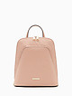 Сумка-рюкзак GLAM из пудрово-розовой кожи с фигурным тиснением  Cromia
