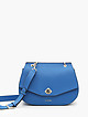 Синяя кожаная сумка кросс-боди MINA  Cromia