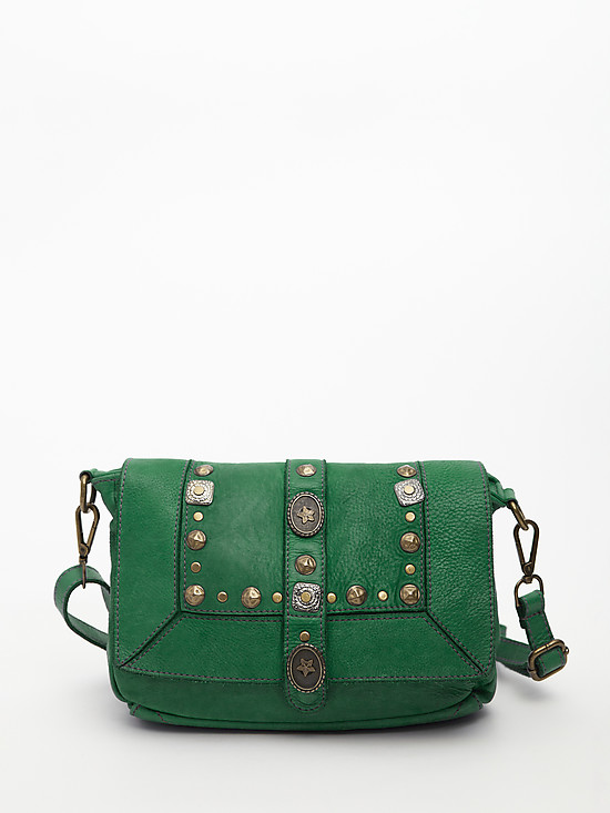 Зеленая сумочка кросс-боди из мягкой кожи с винтажным эффектом  Jazy Williams
