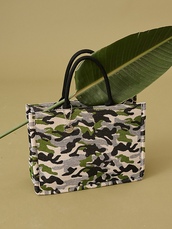 Текстильная сумка-тоут с принтом в стиле милитари  Alex Max