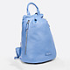 Дизайнерский рюкзак из натуральной кожи в цвете синего денима  KELLEN