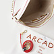 Классические сумки Arcadia 1454 white stamp