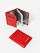 Красная кожаная обложка для паспорта с вкладышем для автодокуметов  Di Gregorio