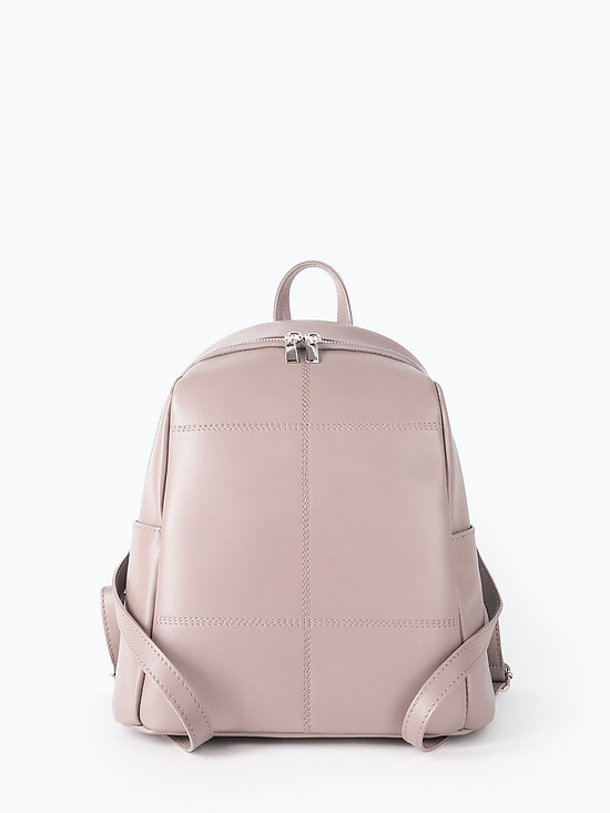 Классический рюкзак из пастельно-розовой кожи  Folle