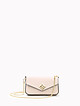 Бледно-розовая сумочка клатч из кожи с дополнительным ремешком-цепочкой  BE NICE
