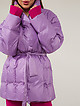 Фиолетовая куртка с воротом-стойкой  Alisia Hit