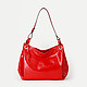 Красная лаковая сумка-хобо  Arcadia