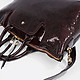 Классические сумки Аркадия 1590 python gloss bordo