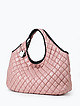 Мягкая розовая стеганая сумка с ручками на плечо  Alex Max