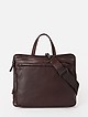 Мужская сумка-планшет из мягкой коричневой кожи  Bruno Rossi