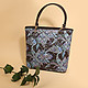 Классические сумки Марина креазони 1644 00376 ROM40 brown blue paisley