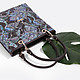 Классическая сумка Marina Creazioni 1645 00376 ROM40 brown blue paisley
