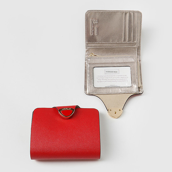 Небольшой кошелек из красной кожи под ската  Alessandro Beato