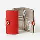 Красный горизонтальны бумажник из кожи под ската  Alessandro Beato