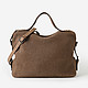 Плетеная сумка-тоут из светло-коричневой рафии и кожи  Gianni Notaro