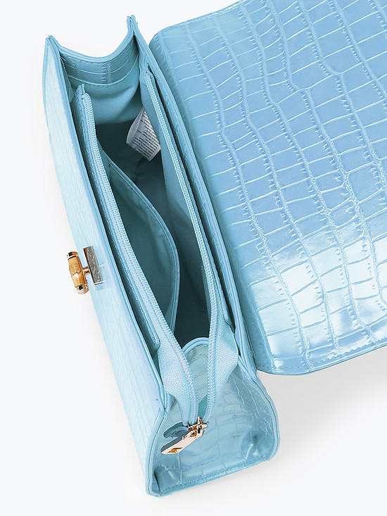 Классические сумки Alex Max 1740 light blue croc