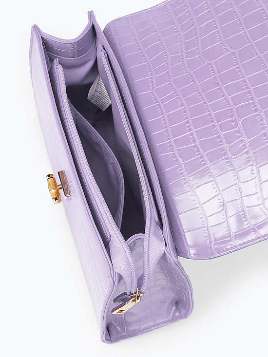 Классические сумки Alex Max 1740 light violet croc