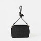 Черная плетеная сумочка кросс-боди из рафии и кожи  Gianni Notaro