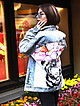 Джинсовая куртка с ручной росписью  MBocharova