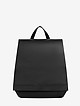 Черный кожаный рюкзак со съемными лямками  Fabio Bruno