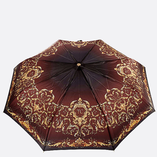 Складной зонт с узором в стиле барокко  Tri Slona