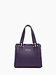 Фиолетовая сумка-тоут из мягкой кожи с тремя отделами  Gilda Tonelli