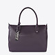 Фиолетовая кожаная сумка-тоут среднего размера  Richet