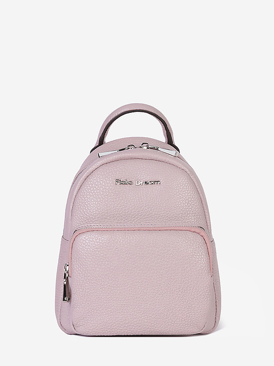 Компактный пастельно-розовый рюкзак из мягкой кожи  Fiato Dream