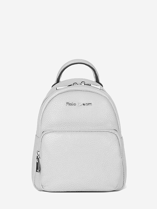 Компактный белый рюкзак из мягкой кожи  Fiato Dream