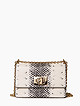 Прямоугольная сумочка кросс-боди из коллекции 1927 из плотной белой кожи под питона  Furla