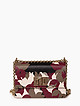Прямоугольная сумочка кросс-боди из коллекции 1927 из плотной кожи цвета хаки с цветочным принтом  Furla