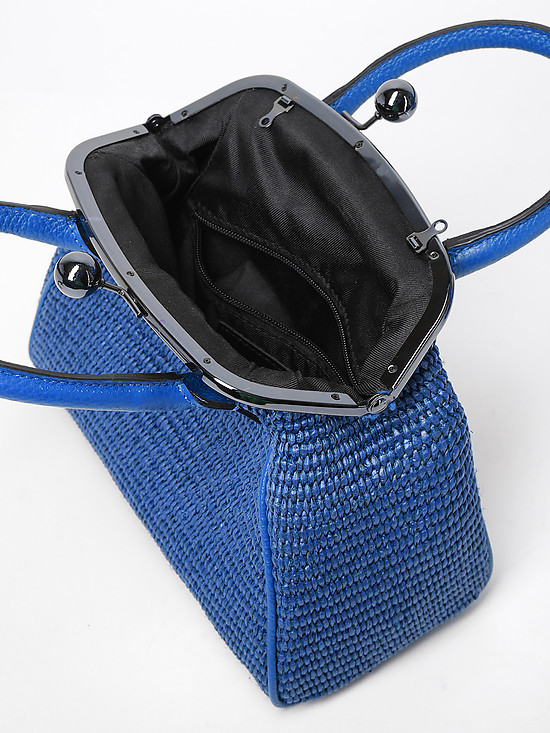 Классические сумки BE NICE 205 electric blue raffia